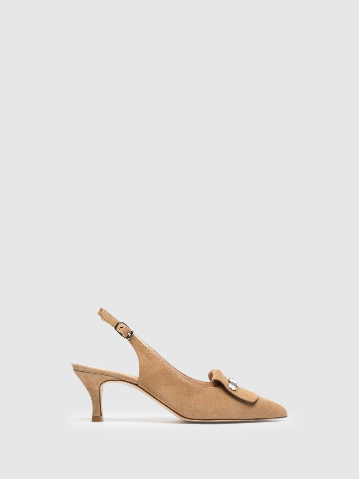 Sofia Costa Beige Ankle Strap Shoes
